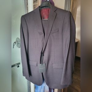 NEW almost John Varvatos 40R drop7 Burgundy suit